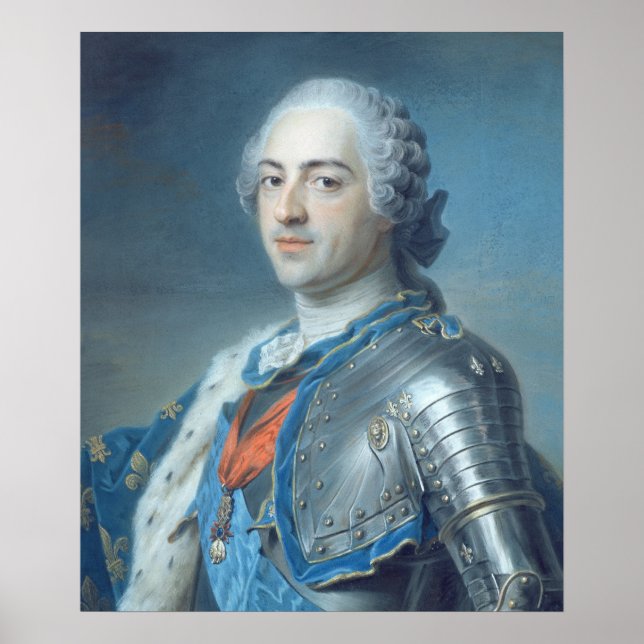 Poster Portrait du roi Louis XV 1748 (Devant)