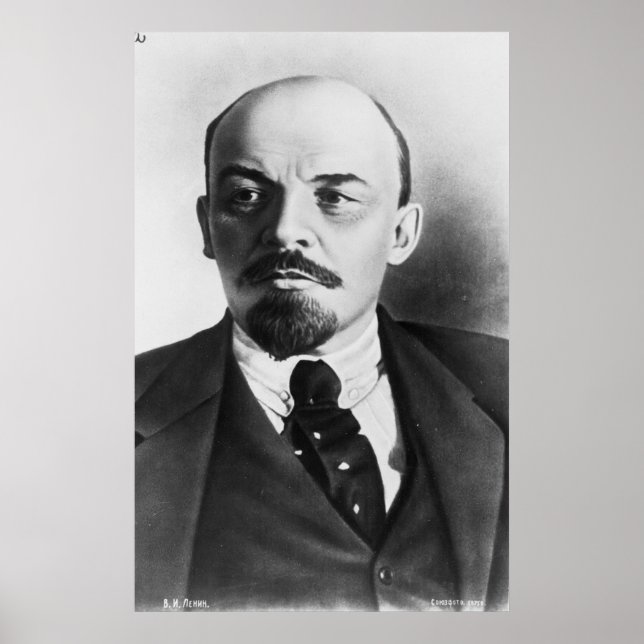 Poster Portrait du russe Vladimir Ilyich Lénine (Devant)