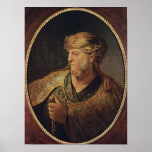 Poster Portrait d'un homme dans le costume oriental, 1633