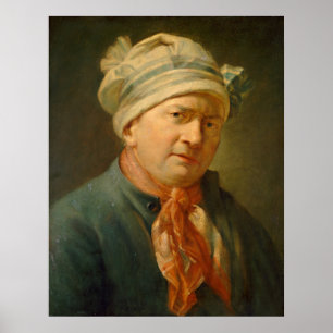 Poster Portrait d'un homme - Jean-Siméon Chardin Beaux-Ar