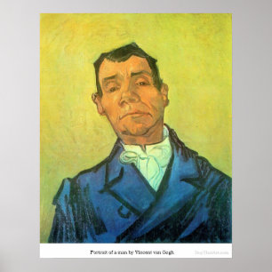 Poster Portrait d'un homme par Vincent van Gogh