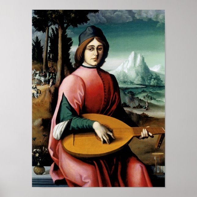 Poster Portrait d'un jeune homme à la traîne (Devant)