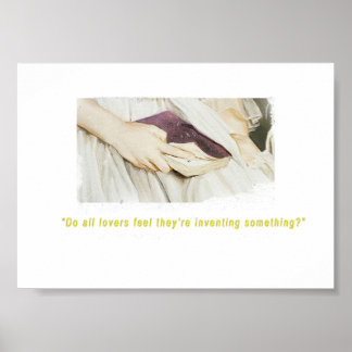 Poster Portrait d'une dame amoureuse du feu