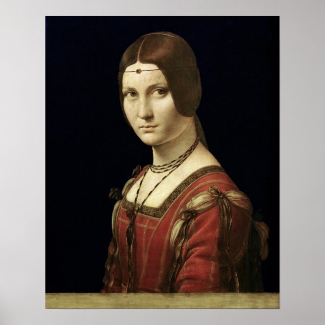 Poster Portrait d'une dame de la Cour de Milan (Devant)