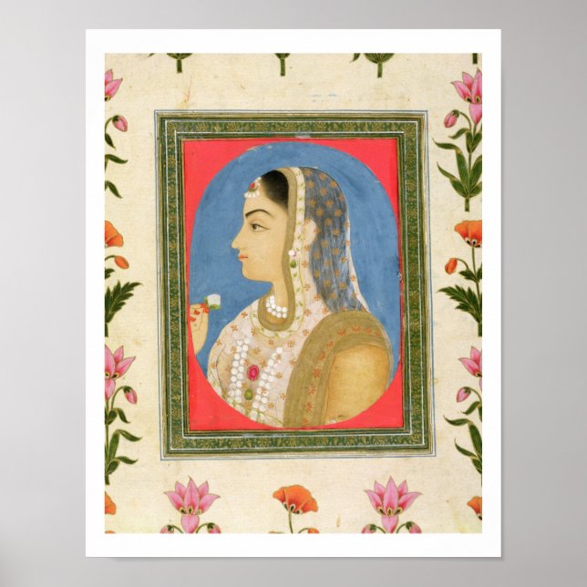 Poster Portrait d'une dame noble, from the Small Clive Al (Devant)