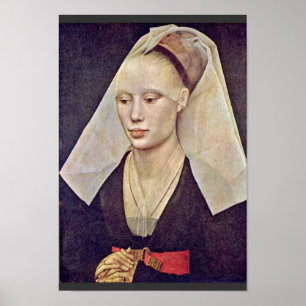 Poster Portrait D'Une Dame Par Weyden Rogier Van Der