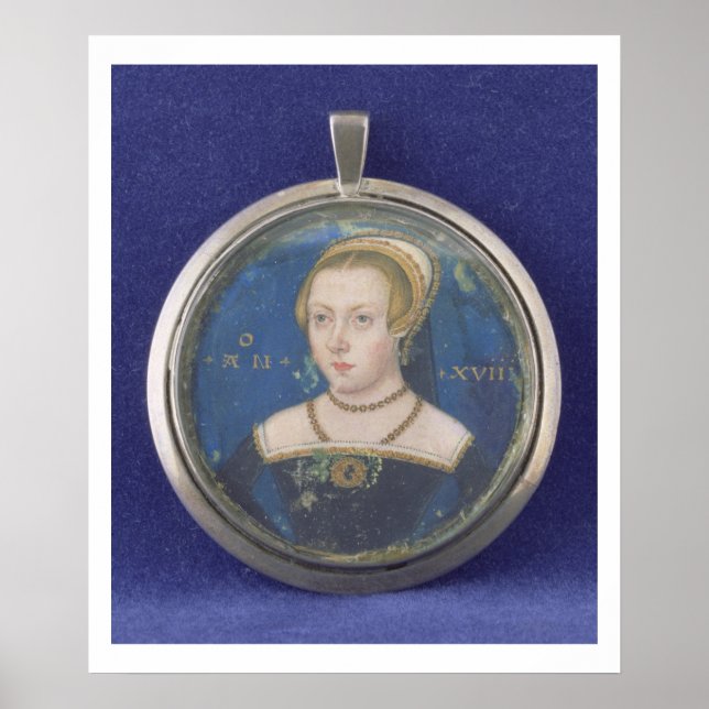 Poster Portrait d'une dame, probablement Lady Jane Grey,  (Devant)