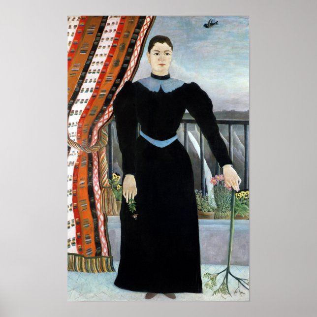 Poster Portrait d'une femme, 1895 (Devant)