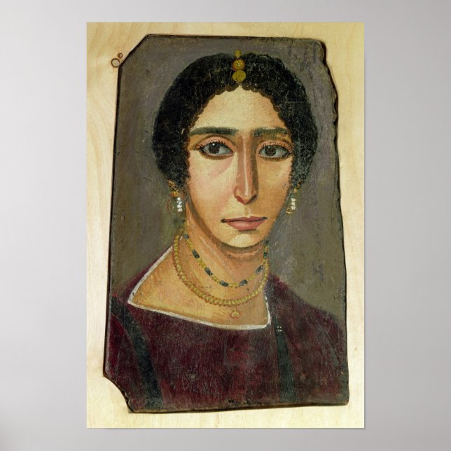 Poster Portrait d'une femme, de Fayum, 1er siècle (Devant)