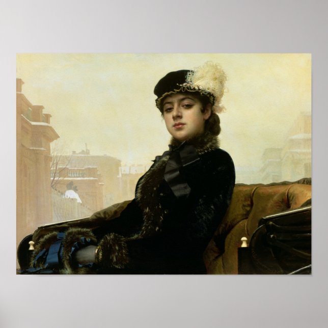 Poster Portrait d'une femme inconnue, 1883 (Devant)