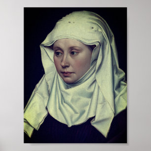 Poster Portrait d'une femme - par Robert Campin (vers 143