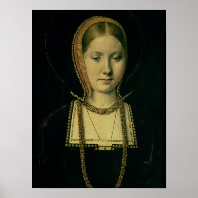 Poster Portrait d'une femme, possiblement Catherine d'Ara (Devant)