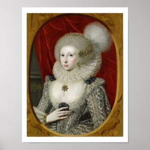 Poster Portrait d'une femme, possiblement Frances Cotton,