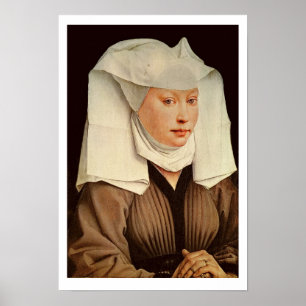 Poster Portrait d'une jeune femme dans un Casquette en pe