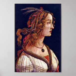 Poster Portrait D'Une Jeune Femme (Simonetta Vespuci ?)