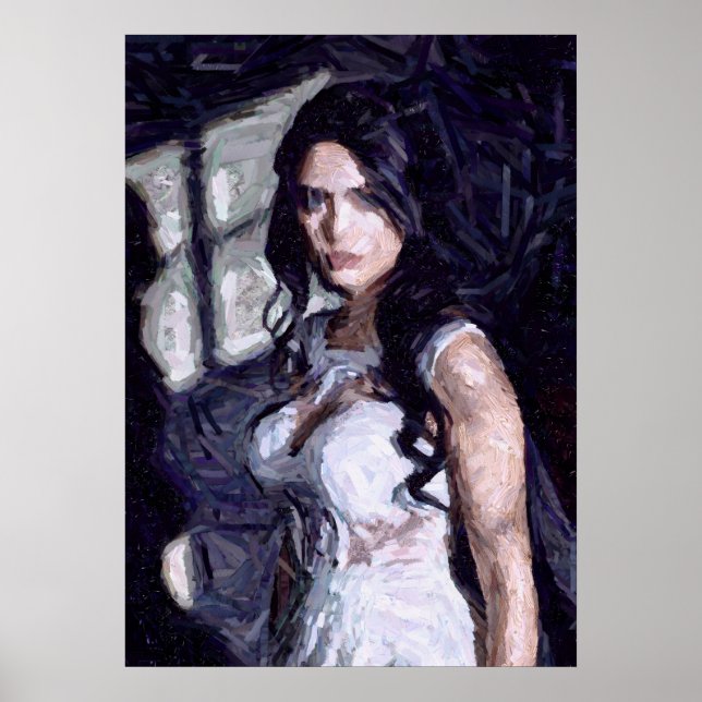 Poster Portrait d'une mariée gothique (Devant)