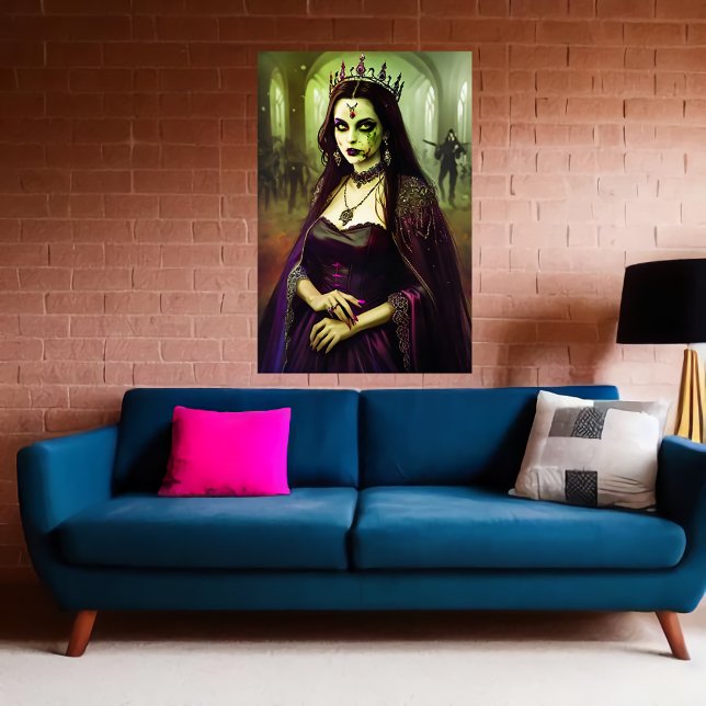 Poster Portrait d'une reine zombie | Art AI (Créateur téléchargé)