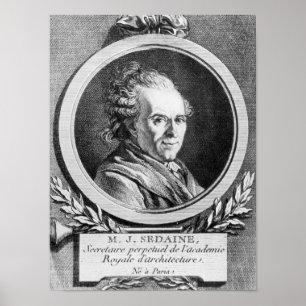 Poster Portrait en Michel-Jean Sedaine