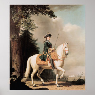Poster Portrait équestre de Catherine II
