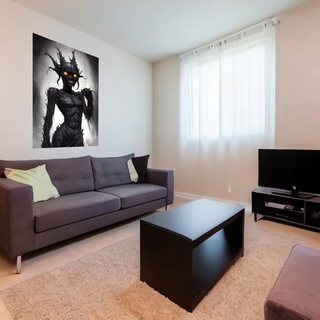 Poster Portrait étrange de monstre morbide | Art AI (Créateur téléchargé)