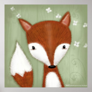 Poster Portrait Fox