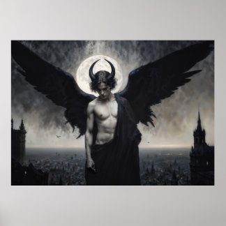 Poster Portrait gothique de Lord Lucifer
