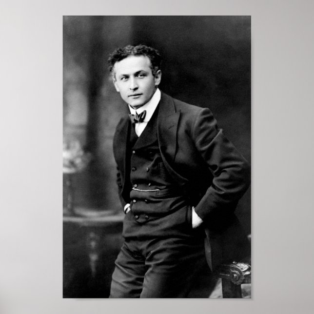 Poster Portrait Harry Houdini - Vers 1910 (Devant)
