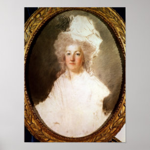 Poster Portrait inachevé de Marie-Antoinette
