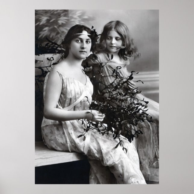 Poster Portrait intemporel de la mère et de la fille (Devant)