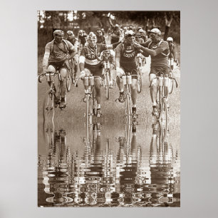 Poster PORTRAIT INTIME DU TOUR DE FRANCE Réflexion