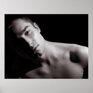 Poster Portrait noir et blanc