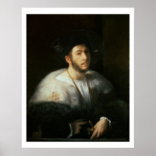 Poster Portrait of a man, possibly Cesare Borgia (1476-15