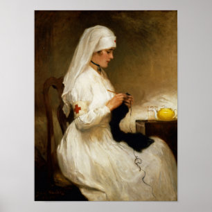 Poster Portrait of a Nurse from the Red Cross