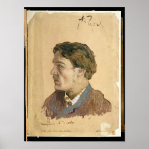 Poster Portrait of Anton Chekhov