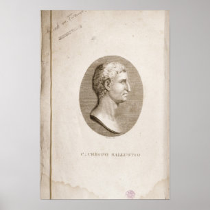 Poster Portrait of Gaius Crispus Sallust