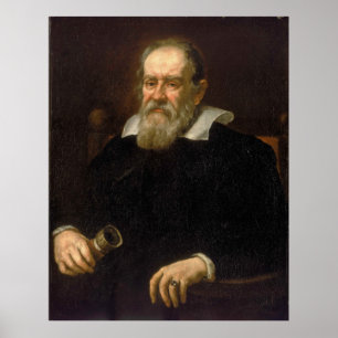 Poster Portrait of Galileo Galilei by Justus Sustermans