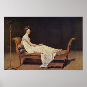 Poster Portrait of Madame Recamier by Jacques-Louis David