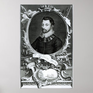 Poster Portrait of Sir Francis Drake