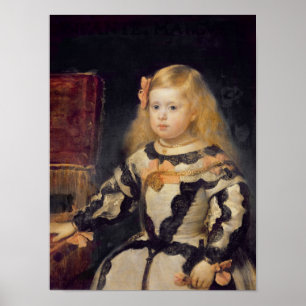 Poster Portrait of the Infanta Maria Marguerita 1654