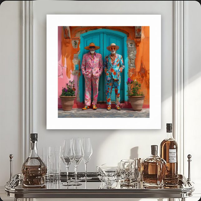 Poster Portrait of Two Flamboyant Gents (Créateur téléchargé)