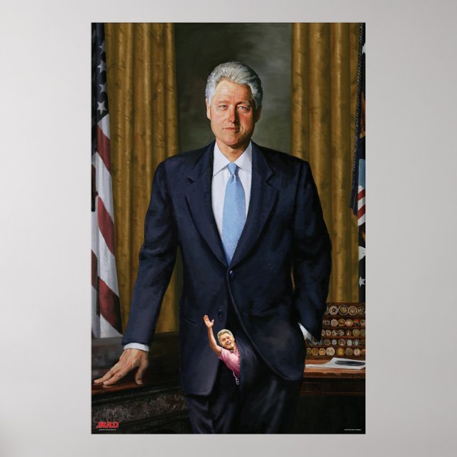 Poster Portrait officiel de Bill Clinton dans le magazine (Devant)