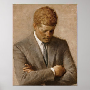 Poster Portrait officiel de John F Kennedy
