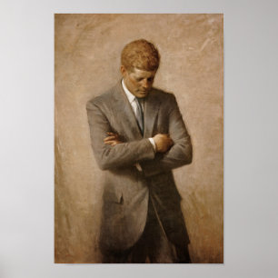 Poster Portrait officiel de John F Kennedy