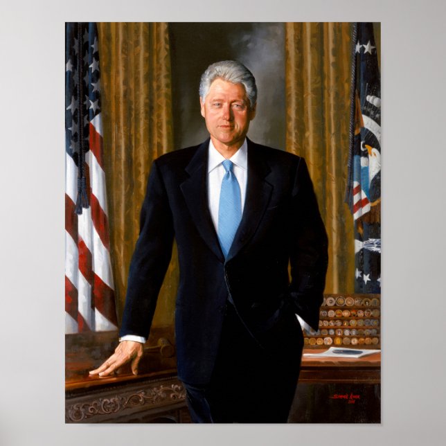 Poster Portrait officiel de la présidence Bill Clinton (Devant)