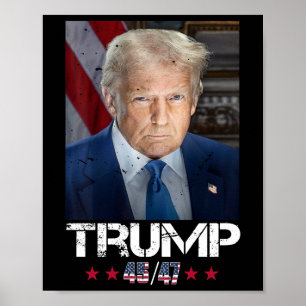 Poster Portrait Officiel De Trump 4547 Jour De L'Inaugura