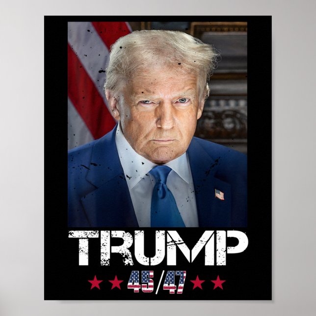 Poster Portrait Officiel De Trump 4547 Jour De L'Inaugura (Devant)