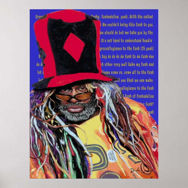 Poster Portrait personnalisé du Père de Funk (Devant)
