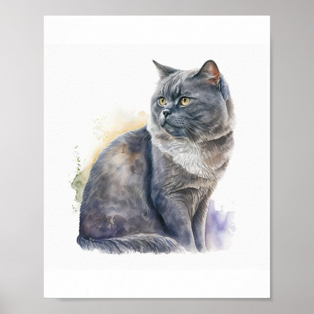 Poster Portrait personnalisé pour animaux de compagnie, c (Devant)