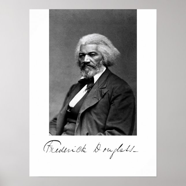 Poster Portrait photo de Frederick Douglass (Devant)