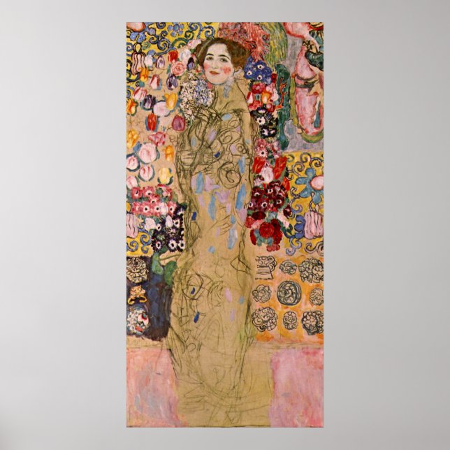 Poster Portrait posthume de Ria Munk par Gustav Klimt (Devant)